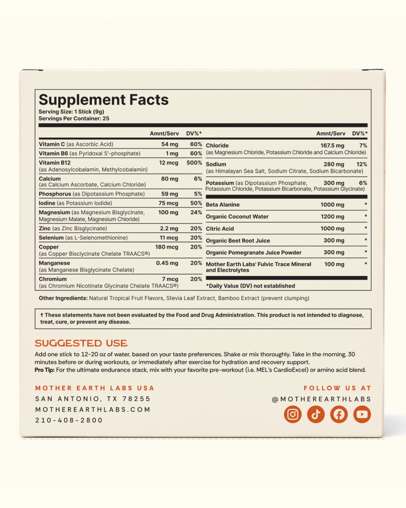 SportActive Electrolyte Hydration Sticks - Daily Electrolyte Powder