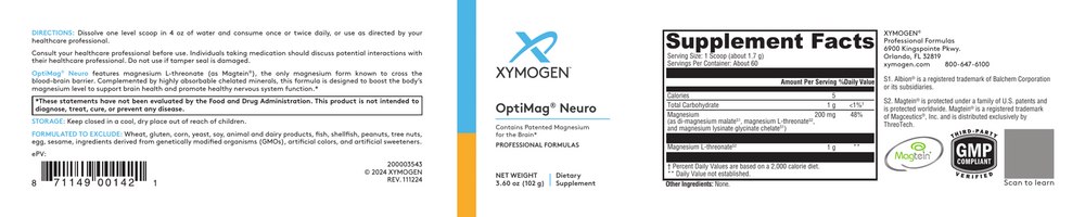 OptiMag Neuro Unflavored (Magnesium_ L-Threonate)