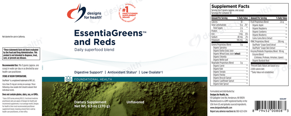 EssentiaGreens™ and Reds Unflavored