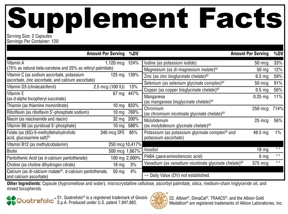 ActivNutrients Without Iron (Multivitamin)