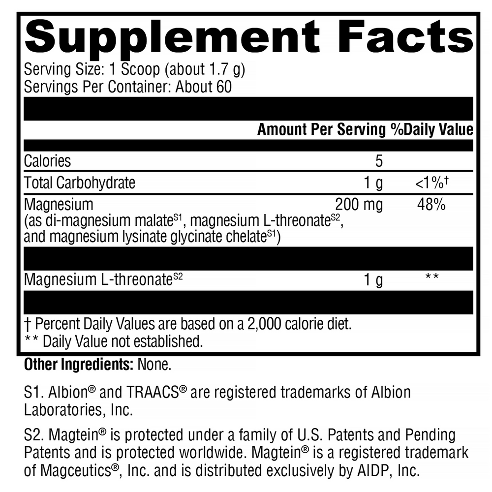 OptiMag Neuro Unflavored (Magnesium_ L-Threonate)