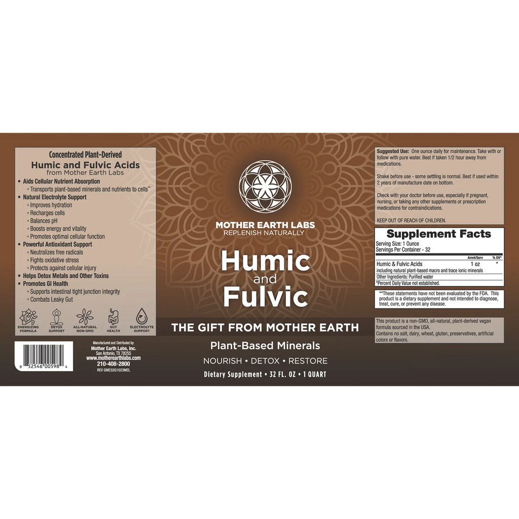 Humic & Fulvic – Quart Glass